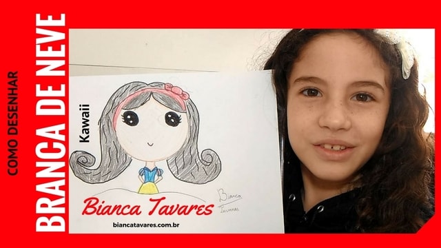 Como Desenhar Menininha Kawaii de Pijama de Raposa por Bianca Tavares